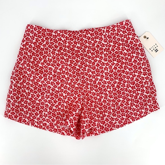 Billabong NWT Fuego Floral Set Me Up Short High-Waisted Pocketed Shorts, Large - Picture 3 of 15
